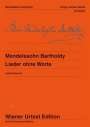 : Mendelssohn:Lieder ohne Worte, Noten