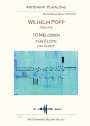Wilhelm Popp: 10 Melodien für Flöte und Klavier op. 402, Noten