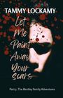 "Let Me Paint Away Your Scars" steht über einem dunklen Gesicht mit roten Farbspritzern.
