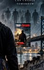 „Can Change Tomorrow“, „Demetrius LL Battle“, „TODAY-TOMORROW“, „DETROIT STILL MATTERS“. Eine düstere Stadtansicht mit Brücke.