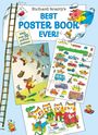 Oben steht: „Richard Scarry's BEST POSTER BOOK EVER!“ Daneben ist ein Schwein mit Malerkleidern.