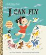 Text: "I CAN FLY" und "UNABRIDGED CLASSIC EDITION". Ein fröhliches Mädchen im roten Kleid umgeben von Tieren.