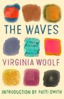 "The Waves" von Virginia Woolf, Einführung von Patti Smith. Bunte abstrakte Formen auf hellem Hintergrund.