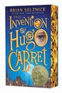 Buchcover "The Invention of Hugo Cabret" von Brian Selznick, mit Zahnrädern und einem Auge im Buchstaben "O".