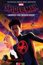 Texte: "Spider-Man", "Across the Spider-Verse". Illustration von zwei jungen Helden vor einer Stadt und leuchtenden Farben.