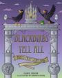 "BLACKBIRDS TELL ALL" und "POEMS FROM STORYLAND" steht auf einem verschnörkelten Banner, mit Burg, Krähen und einem Frosch.