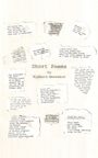 Texte auf zerrissenen Papierstücken: Gedichte und Phrasen. Titel: "Short Poems by Richard Bestwick".