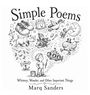 "Simple Poems" oben, "Whimsy, Wonder, and Other Important Things" unten. Illustrationen von Fantasieobjekten und Figuren.