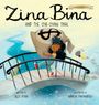 „Zina Bina and the Cha-Ching Trail“. Ein Mädchen auf einer Brücke mit einem großen Geldsack, daneben eine fliegende Biene.