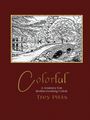 "Colorful: A Journey for Rediscovering Color" von Trey Pitts. Illustration mit Steinbrücke und Bäumen im Hintergrund.