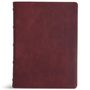Holman Bible Publishers: KJV Single-Column Wide-Margin Bible, Holman Handcrafted Collection, Marbled Burgundy Premium Calfskin, Buch
