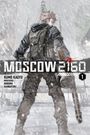 "Moscow 2160", Kumo Kagyu, Illustration von Noboru Kannatuki. Mensch in Winterkleidung mit Waffe im Schnee.