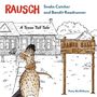 Titel: "RAUSCH", "Snake Catcher and Bandit Roadrunner", "A Texas Tall Tale". Ein Roadrunner mit einer Schlange und ein Schild "DANCE HALL".