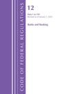 „12 Parts 1 to 199 Revised as of January 1, 2025 Banks and Banking“ steht auf einem lila-weißen Cover.