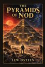 Text: "The Pyramids of Nod", "Lew Osteen". Illustration: Astronaut vor leuchtender Pyramide, roter Himmel und Raumschiffe.