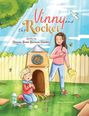"Vinny and the Rocket" von Shawna Renée Russeau-Franklin, illustriert von Alina Shabelnyk. Ein Junge kniet vor einer Rakete.
