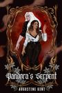 „Pandora's Serpent“ und „Augustine Kent“ steht unten. Zwei Figuren, eine Frau und ein Mann, mit Schmetterling, in ornamentalem Rahmen.