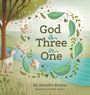 „God is Three in One.“ Illustration: Baum, Fluss, Tauben, Lamm. Von Jennifer Bosma, illustriert von Beth Snider.